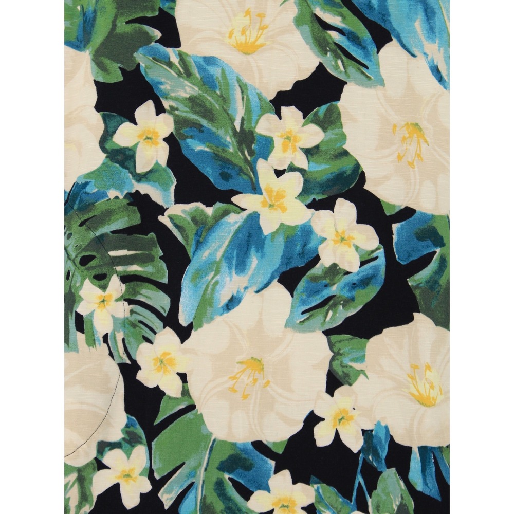 J. Jill Halter Maxi Dress Size L Sleeveless Tropical Floral Pockets Stretchy - Picture 6 of 14
